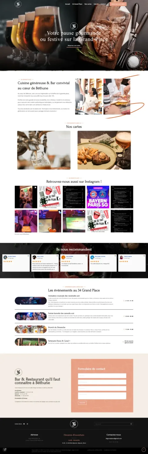 Capture du site web 34gdplace.fr réalisé par Bilal Cherradi, concepteur web à Tanger.